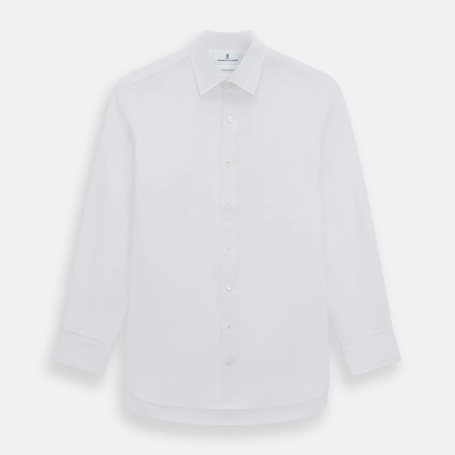 White Herringbone Mayfair Shirt